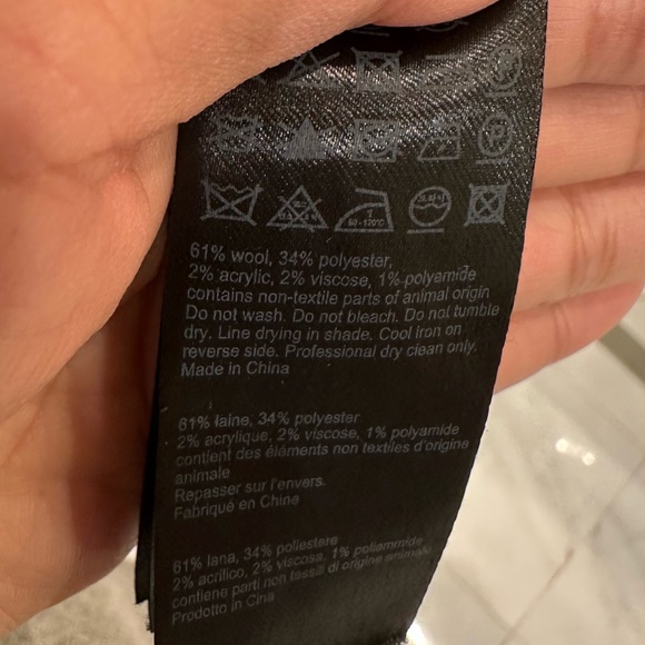 All Saints Grey Wool Belted Coat – US 4 - Picture 10 of 10